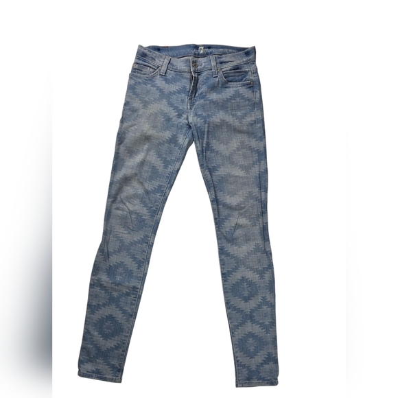 EUC 7 for all Man kind Sz 25 Aztec Pattern - Picture 2 of 9